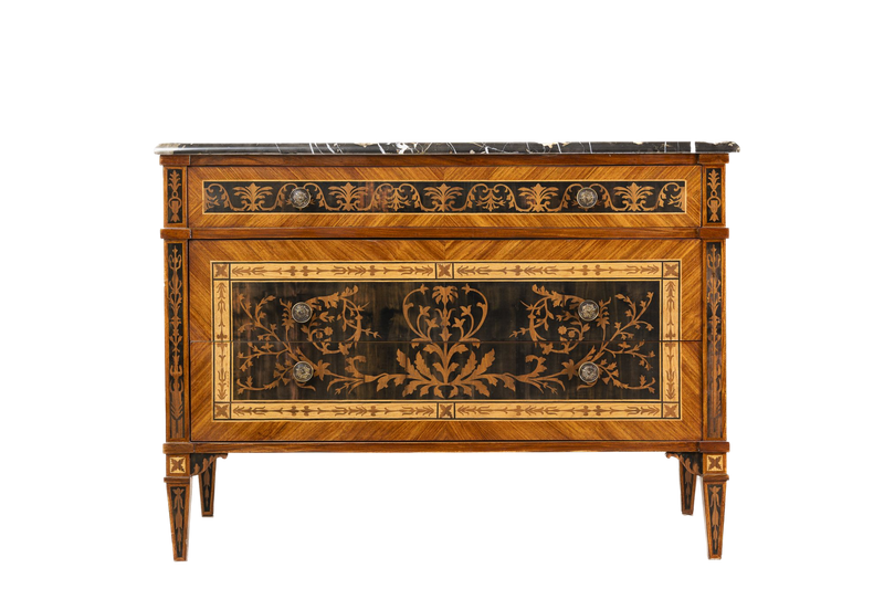 Tables: inlaid commode side table (ST001)
